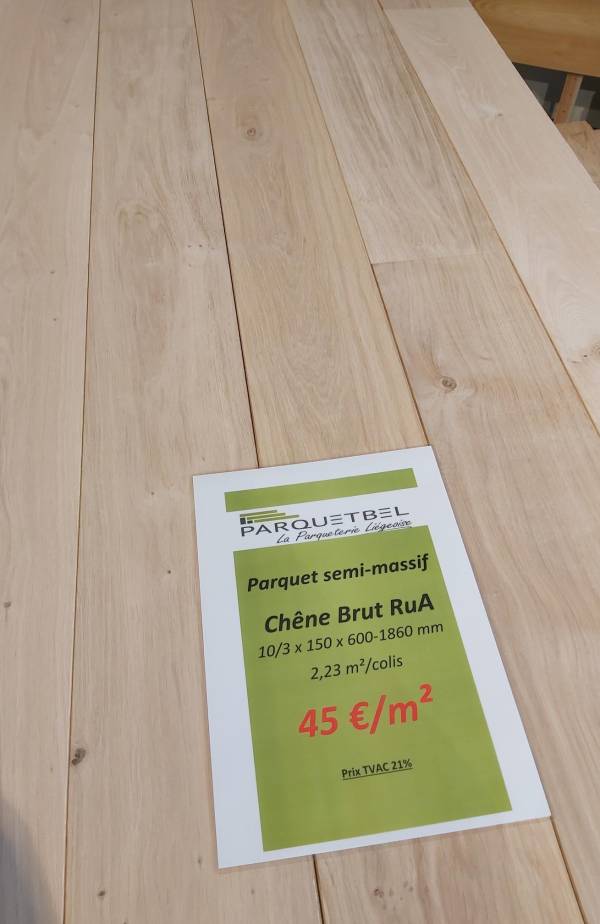 Parquet chêne semi-massif 10/3 Brut RuA – Image 2