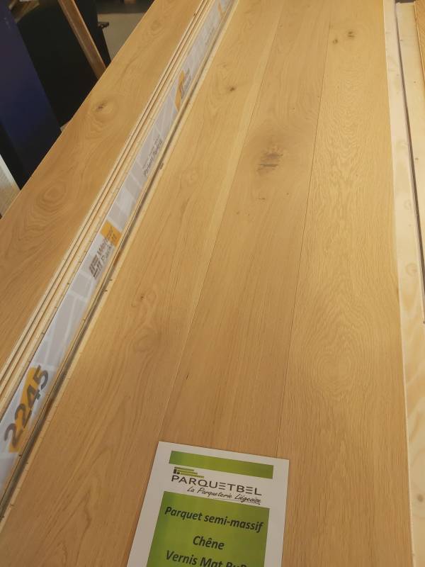 Parquet chêne semi-massif 14/3,6 x 193 x 2245 Vernis Naturel Mat RuB – Image 3