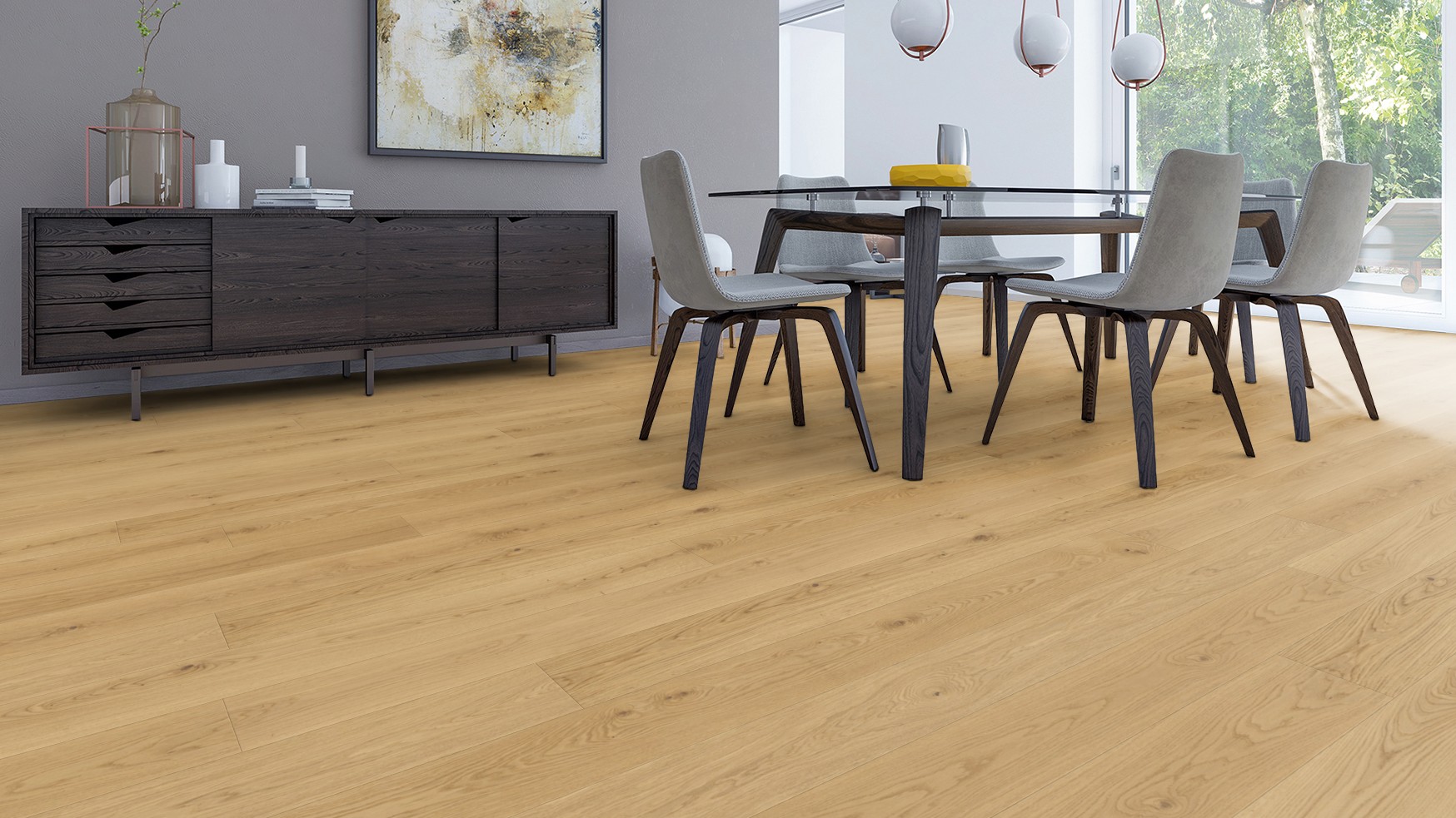 Parquet chêne semi-massif 14/3,6 x 193 x 600-2245 Vernis Naturel Mat RuB – Image 2