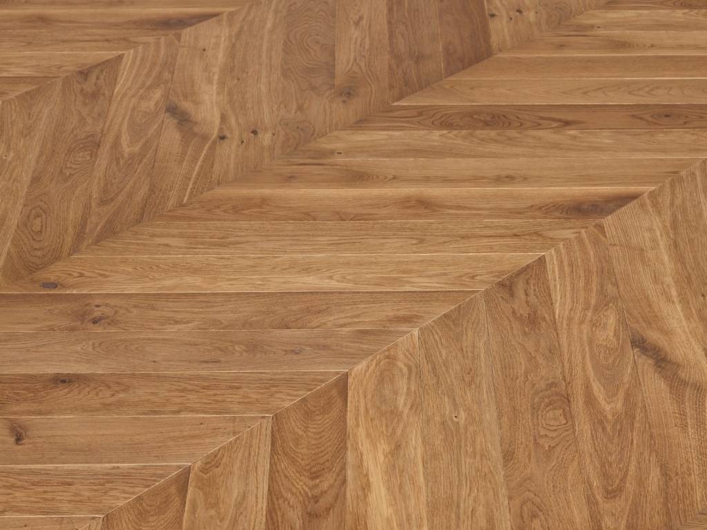 Parquet Chêne Semi-Massif - Vernis COMO - Pointe de Hongrie